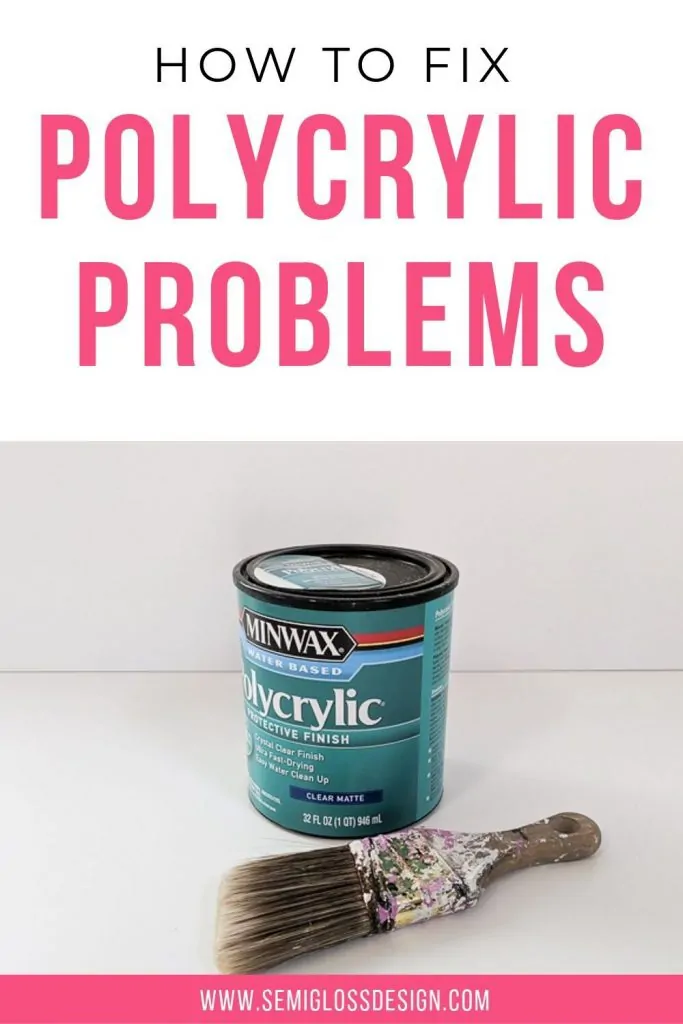 how to fix polycrylic problems