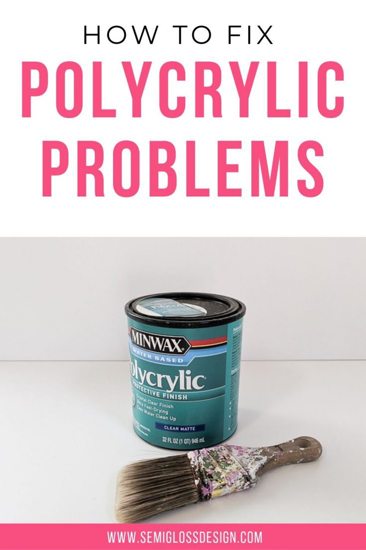 How to Apply Polycrylic Without Streaks Semigloss Design