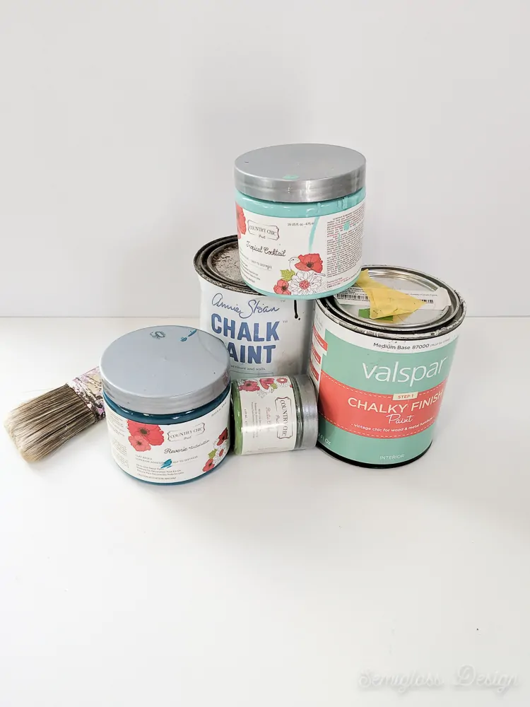 chalk paint cans