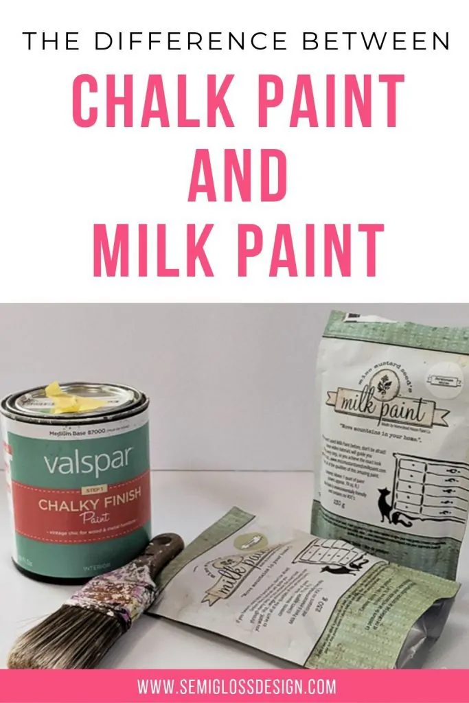 difference between chalk paint and milk paint