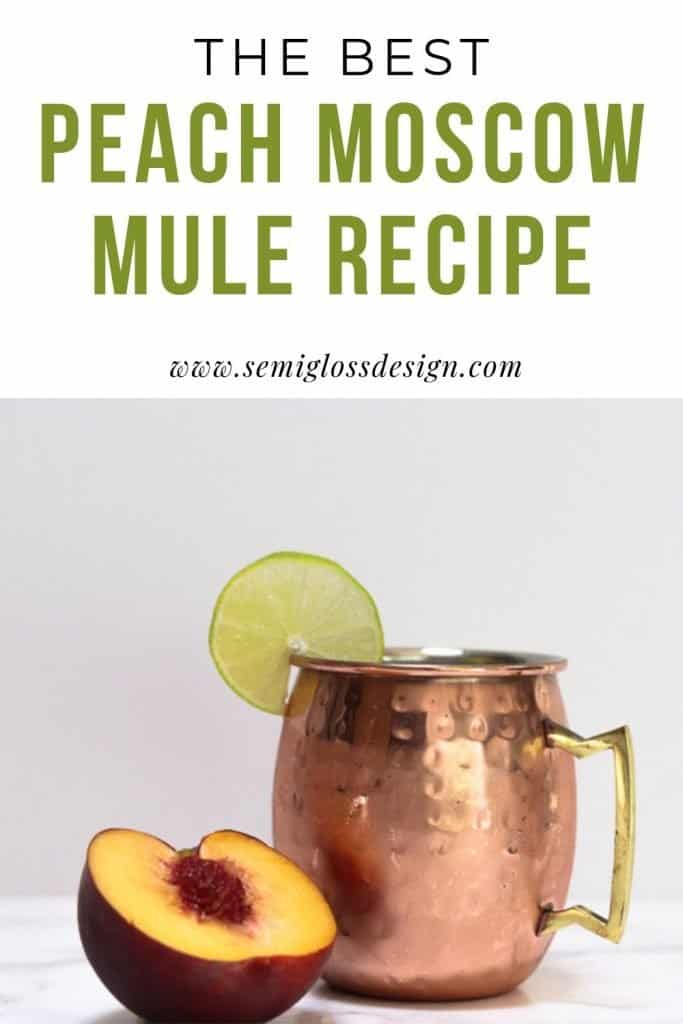 the best peach moscow mule recipe