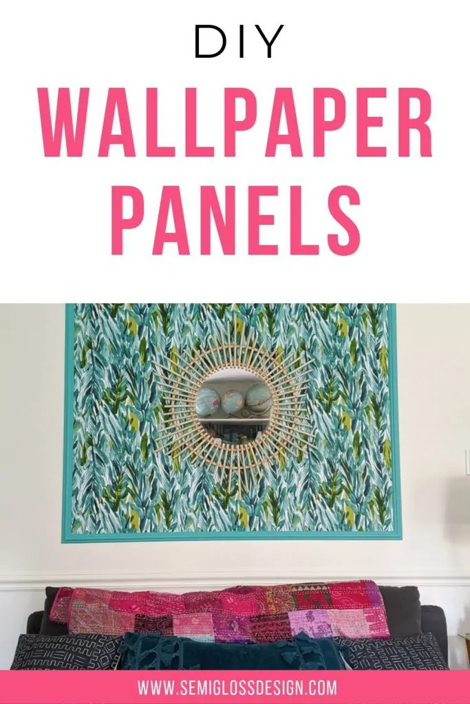 DIY wallpaper panels