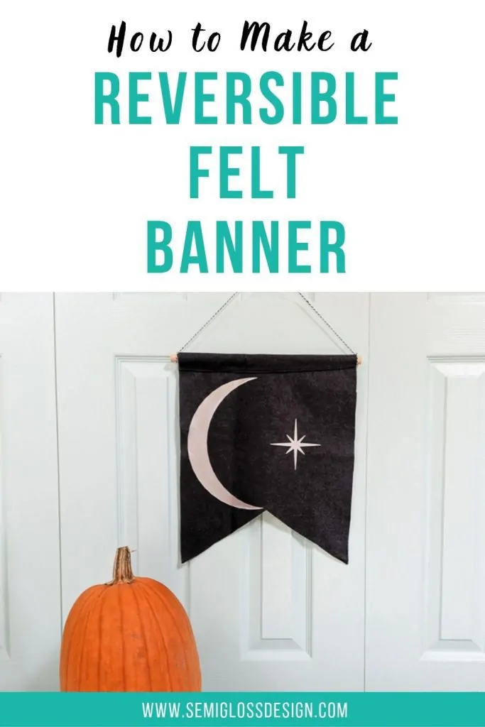 how to make a reversible felt banner