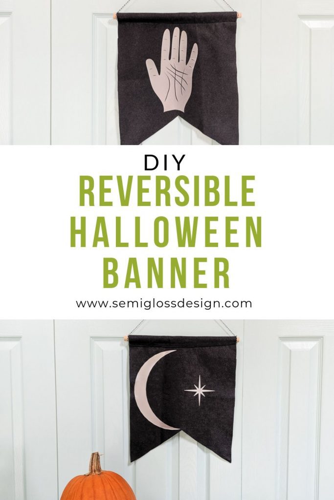 diy felt banner for halloween