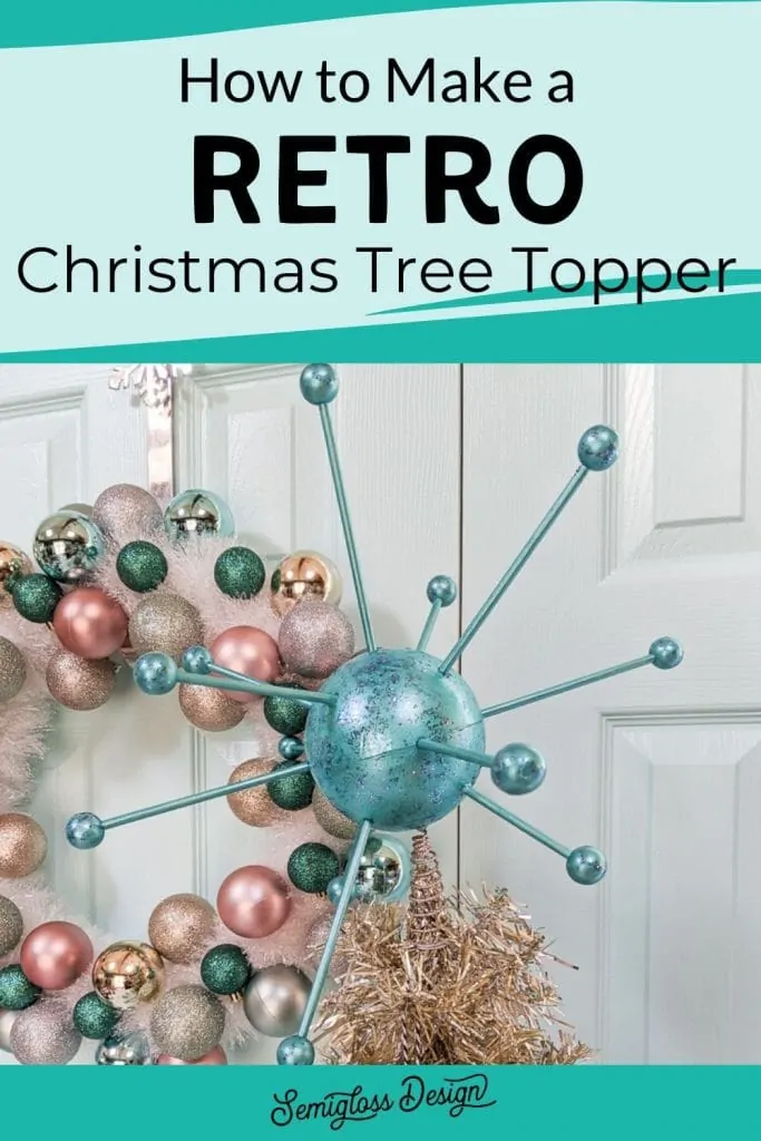 atomic tree topper DIY for Christmas