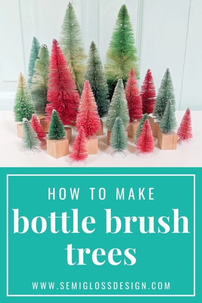 bottle brush tree collage