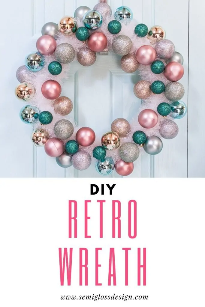 DIY retro Christmas wreath