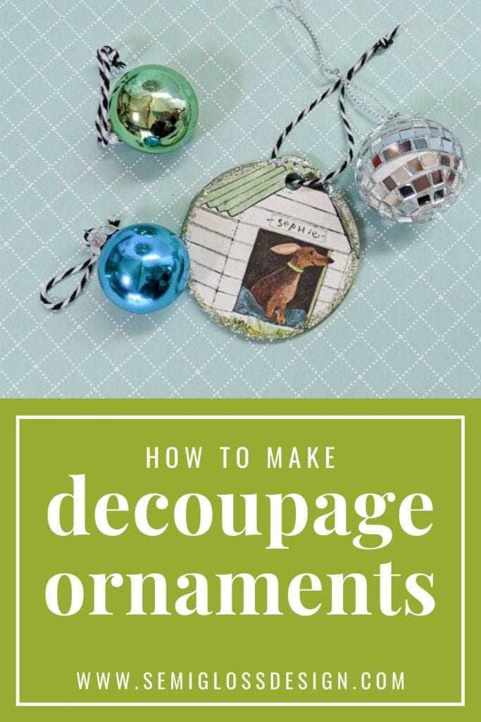 decoupage ornaments collage image