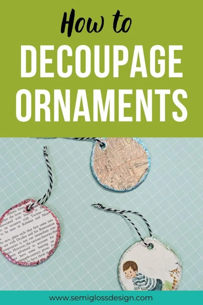 decoupage ornamnents collage