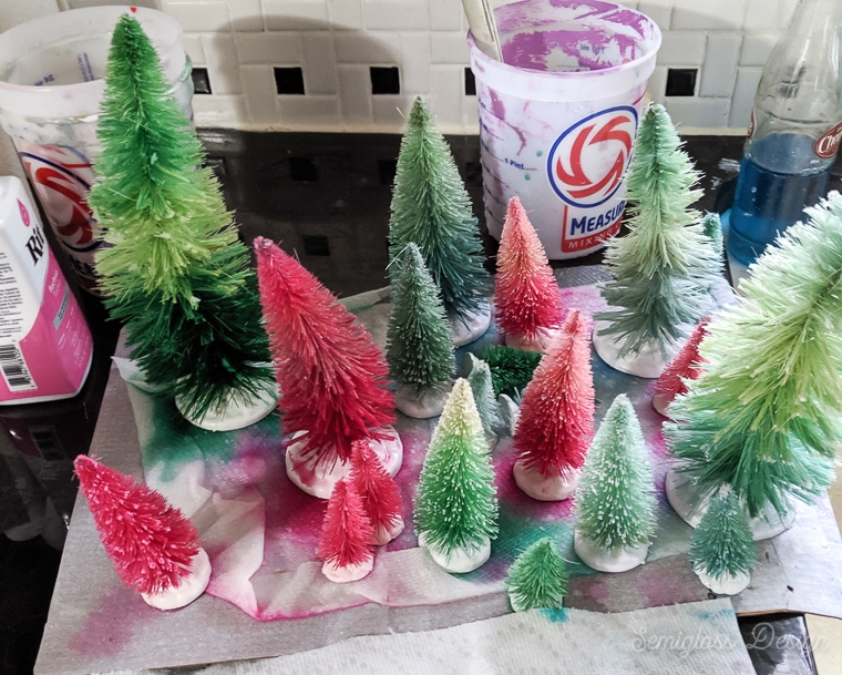 DIY Flocked Christmas Tree: Saving a Yellowed White Christmas Tree