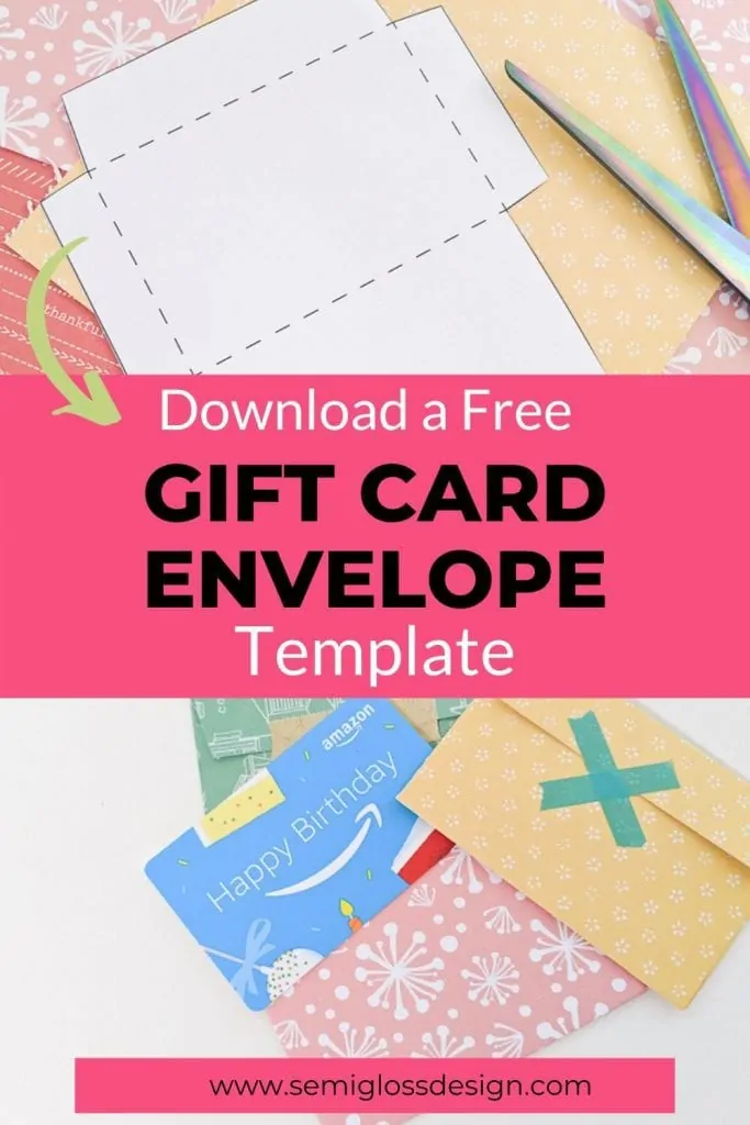 gift card envelope template to print collage