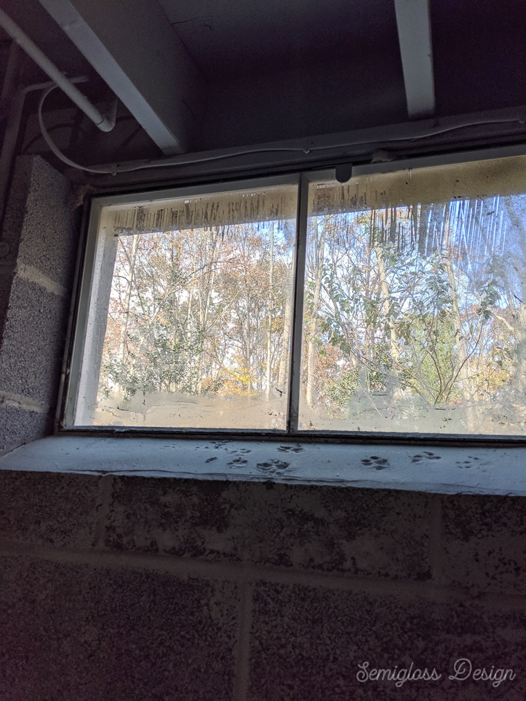 cleaning overspray from glass window