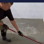pin image - man refinishing concrete floor