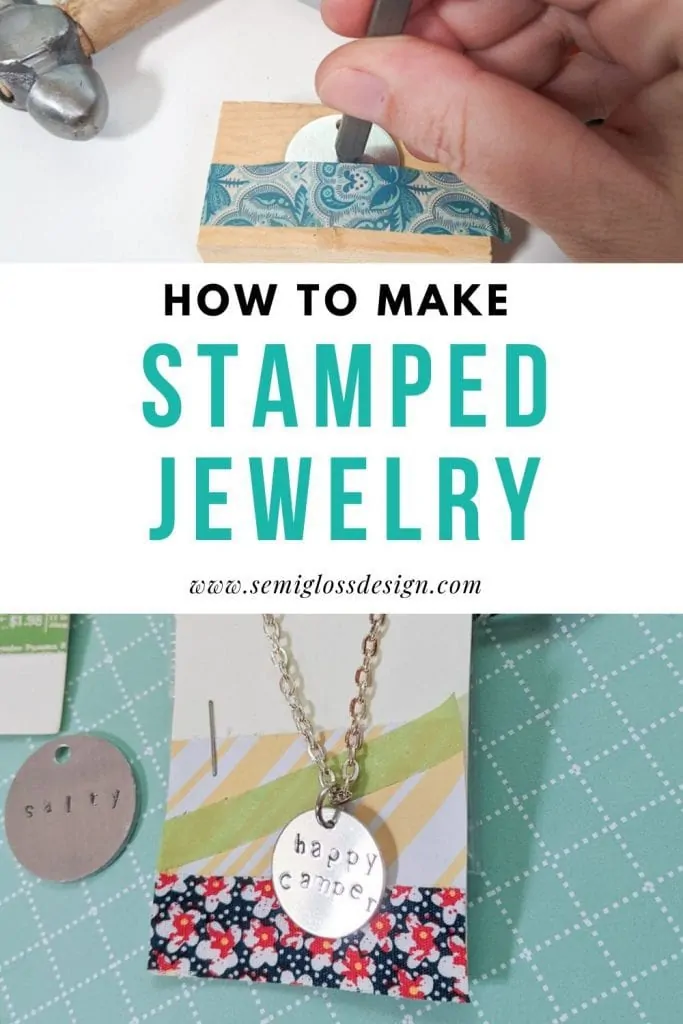 how to stamp metal jewelry collage