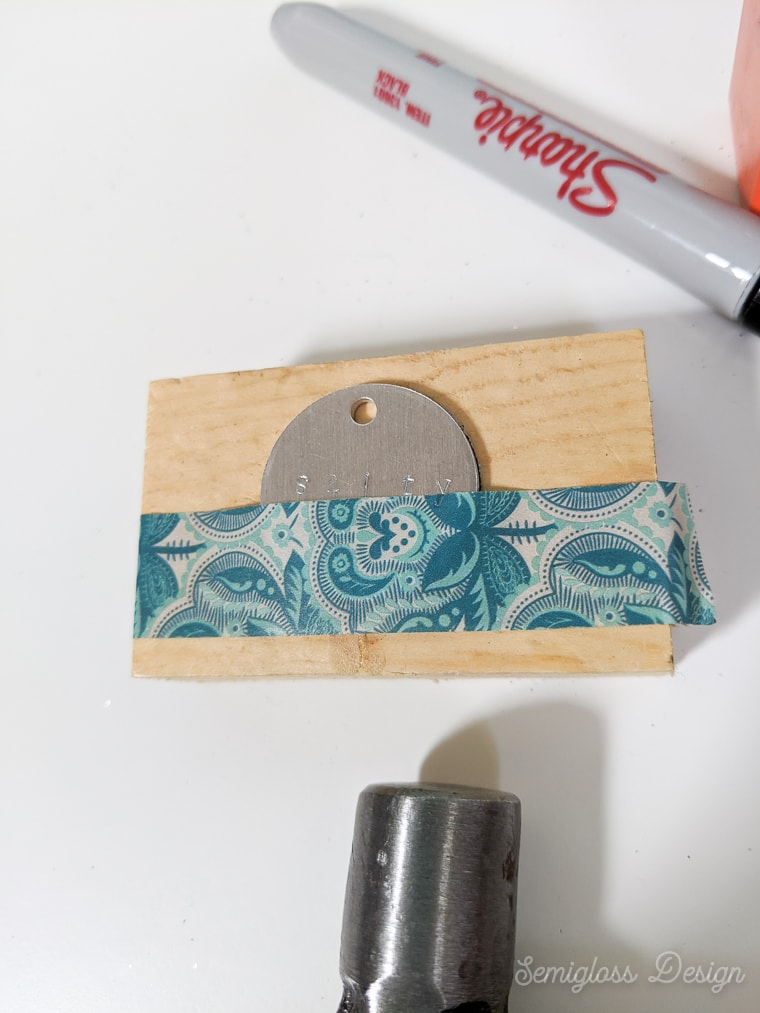 stamped metal jewelry blank