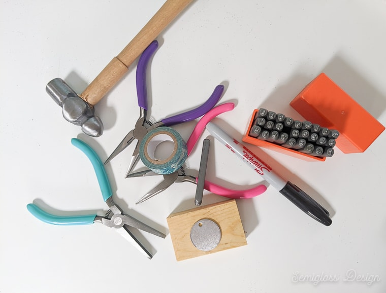 supplies for stamping metal jewelry