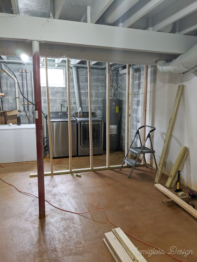 framing walls in basement