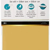 iCraft Deco Foil Transfer Sheets, Gold, 20 Piece