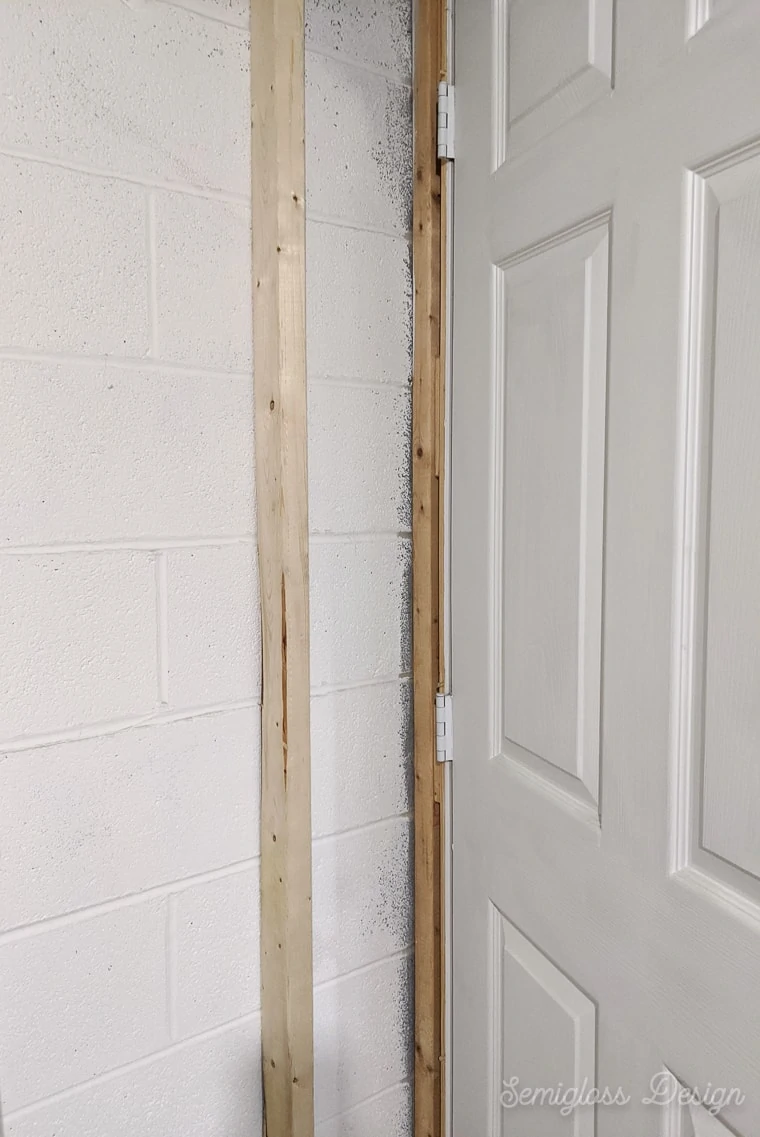 door placement requiring 2x3s for shallow walls