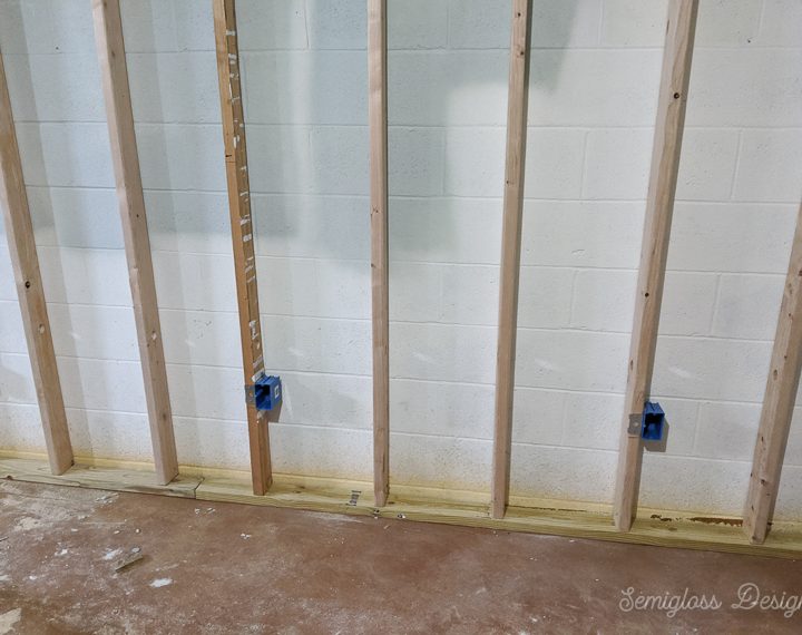Tips For Framing Basement Walls Semigloss Design Tips For Framing Basement Walls, Basement Stud Wall Framing