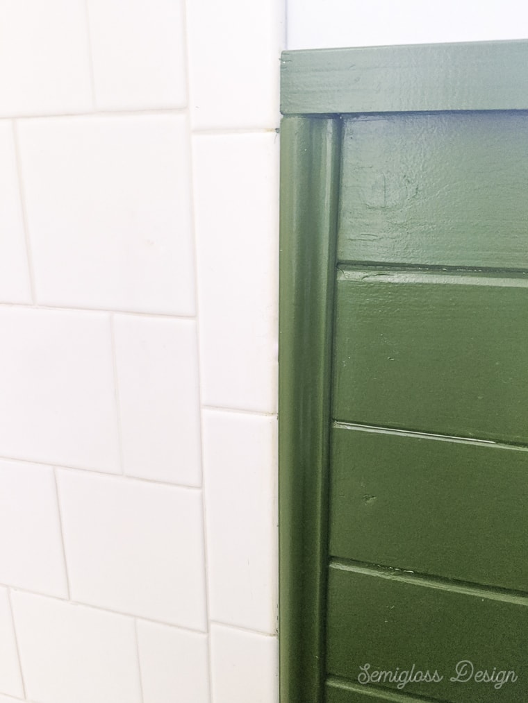 shiplap to tile transition