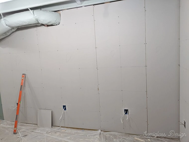 installing drywall in a basement