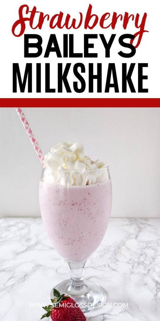 strawberry baileys milkshake collage