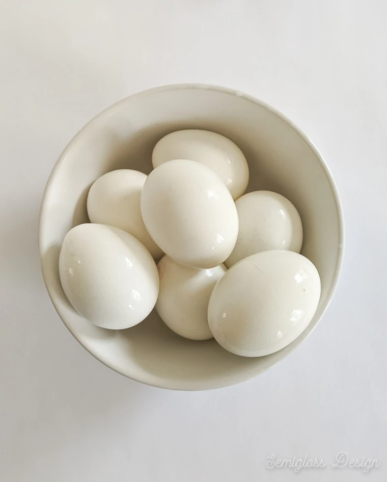 bowl of hard boiled eggs