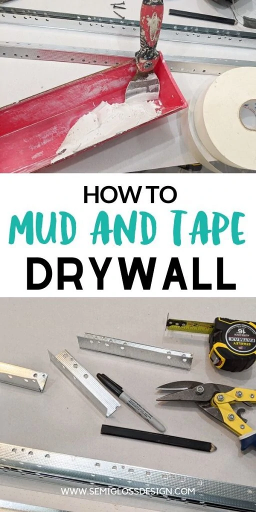 mud and tape drywall collage