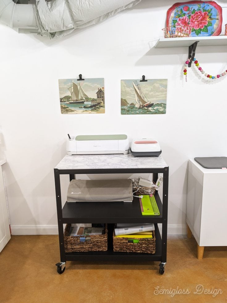 IKEA Bror Hack Cricut Storage Cart Semigloss Design