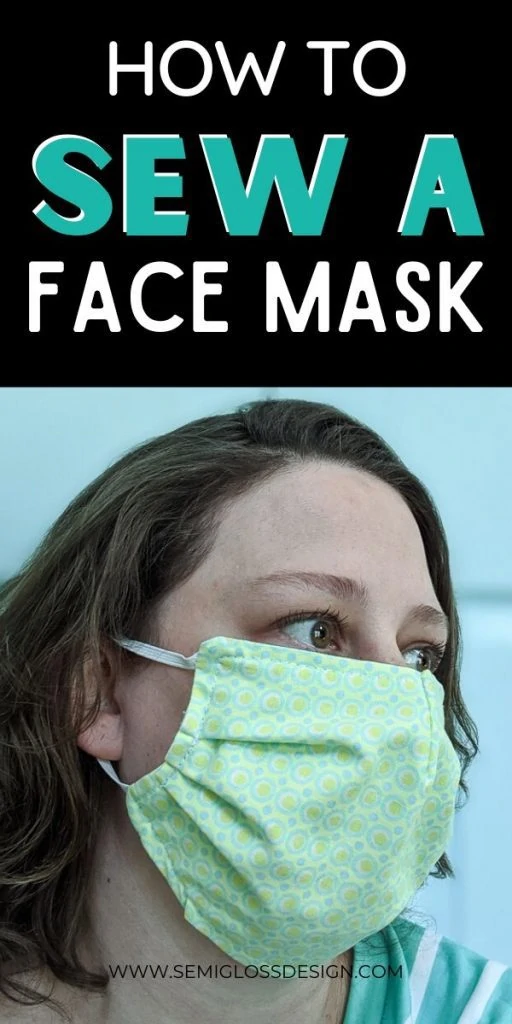 woman in fabric face mask