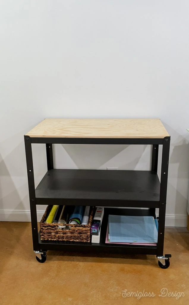 assembled ikea bror utility cart