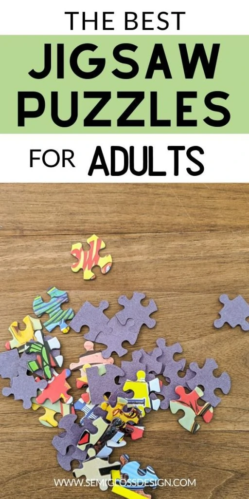 puzzles pieces on wooden table