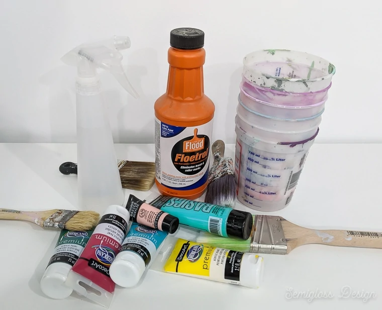 supplies for lazure painting