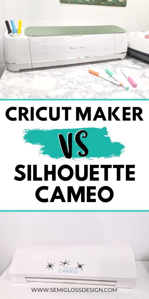 pin image - cricut maker vs silhouette collage
