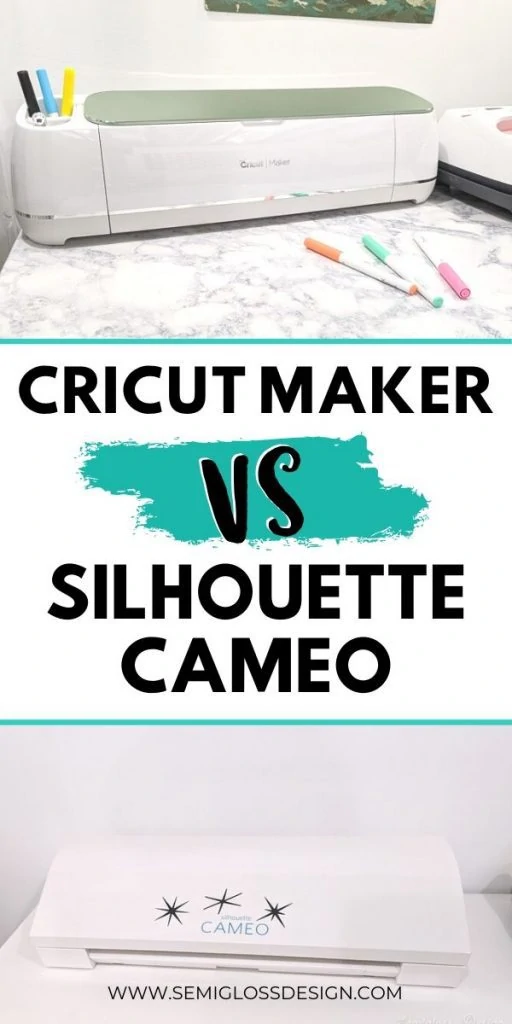 pin image - cricut maker vs silhouette collage