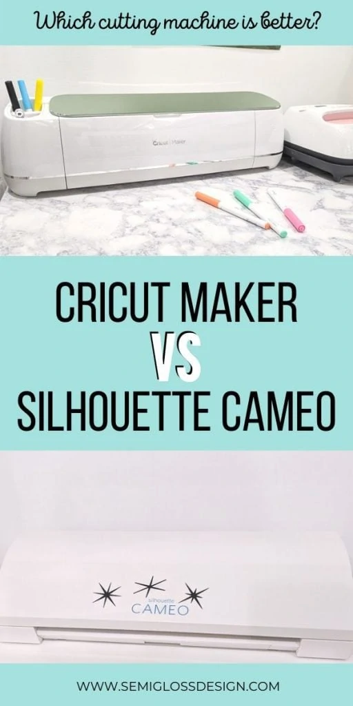 pin image - cricut maker vs silhouette