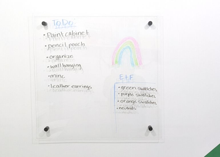 Modern, Acrylic Dry Erase Board