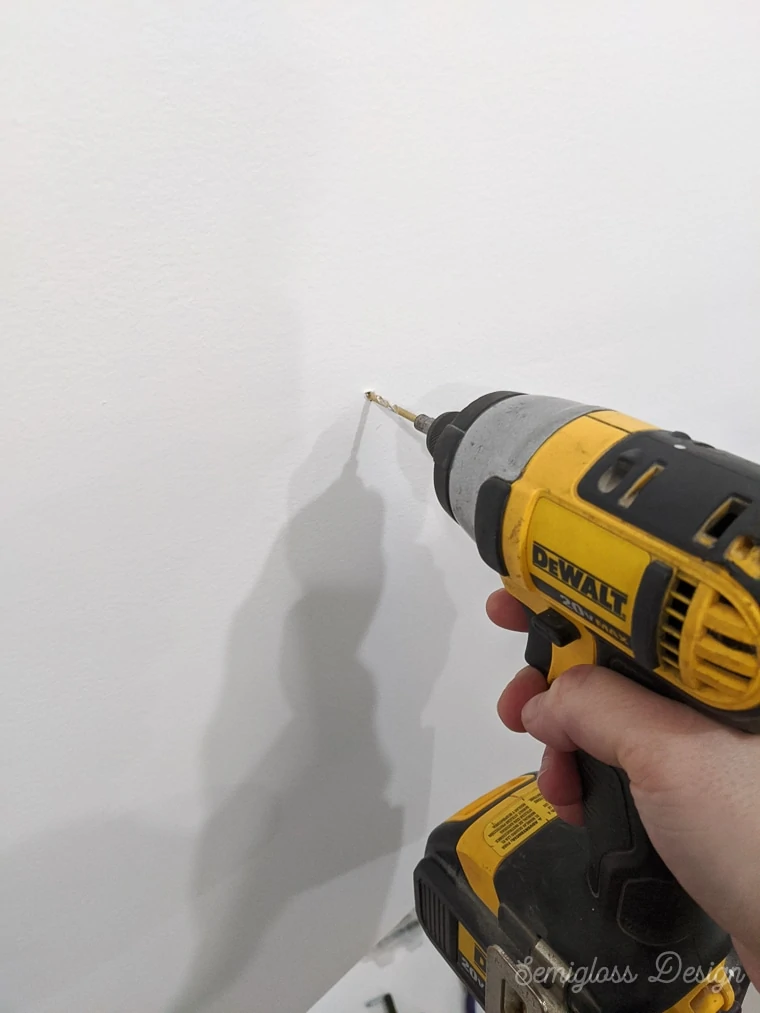 drilling into wall