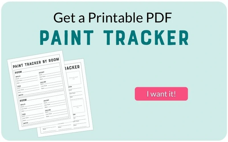 paint tracker worksheets on aqua background