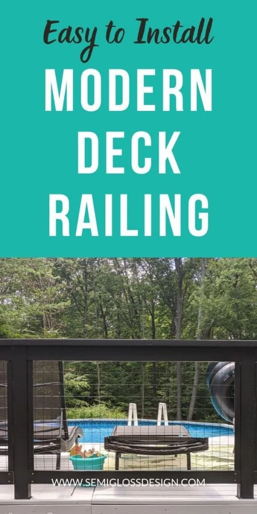 pin image - modern deck railing