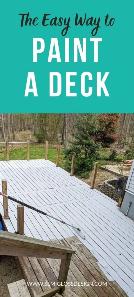 pin image - gray painted deck