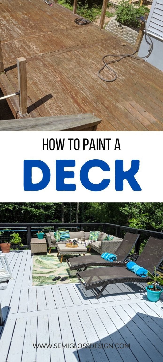 How to Paint a Deck The Easy Way Semigloss Design