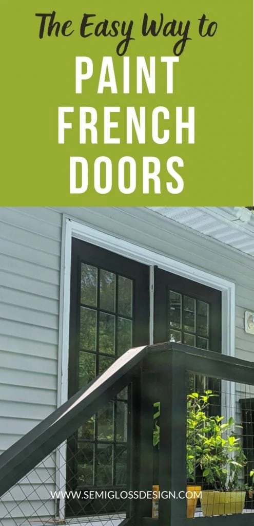 pin image - painted French doors on patio