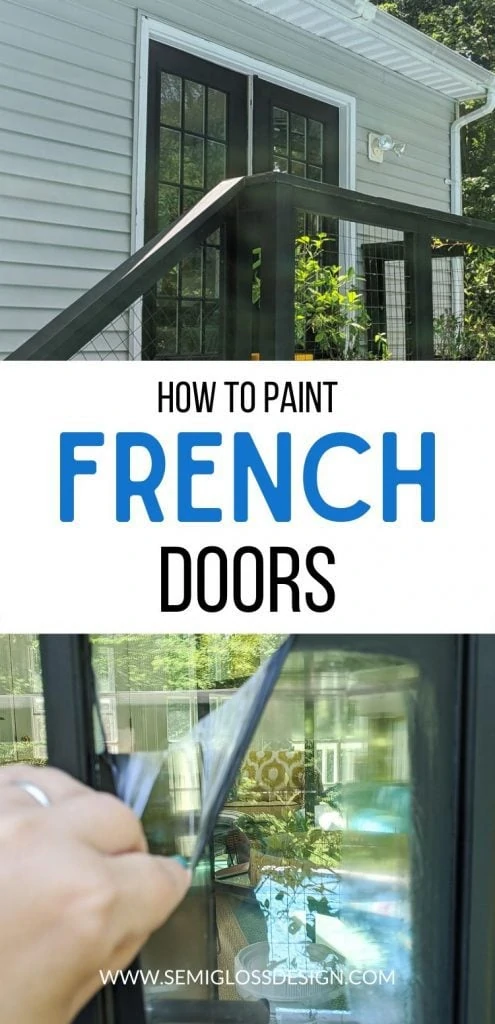 pin image - painting French doors collage