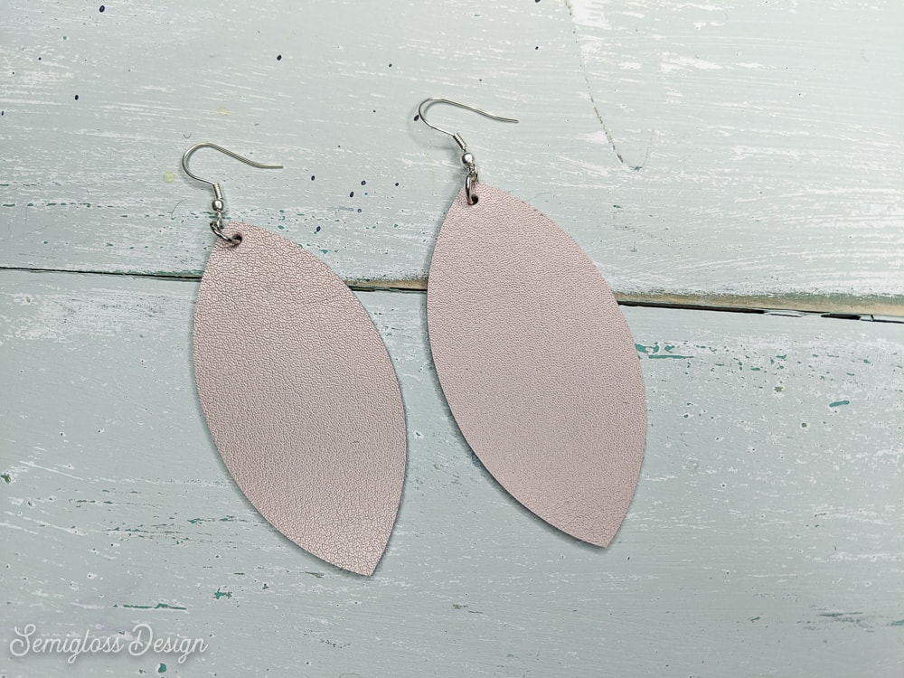 Faux Leather & Fabric Earrings with Cricut