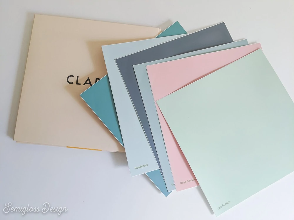 clare paint swatches