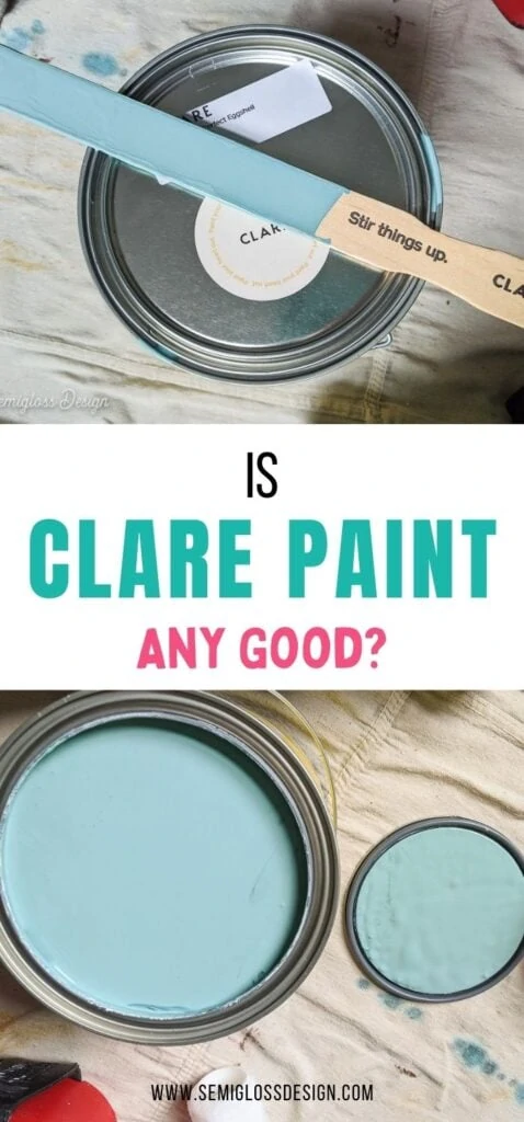 pin image - teal paint in open paint can collage