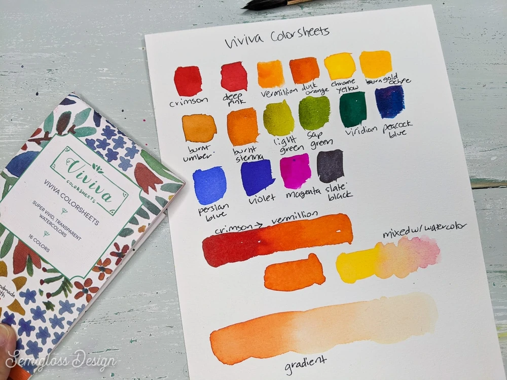 viviva colorsheets swatches and gradients