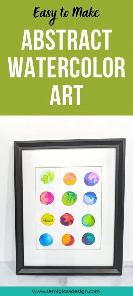 pin image - watercolor circles in a grid art